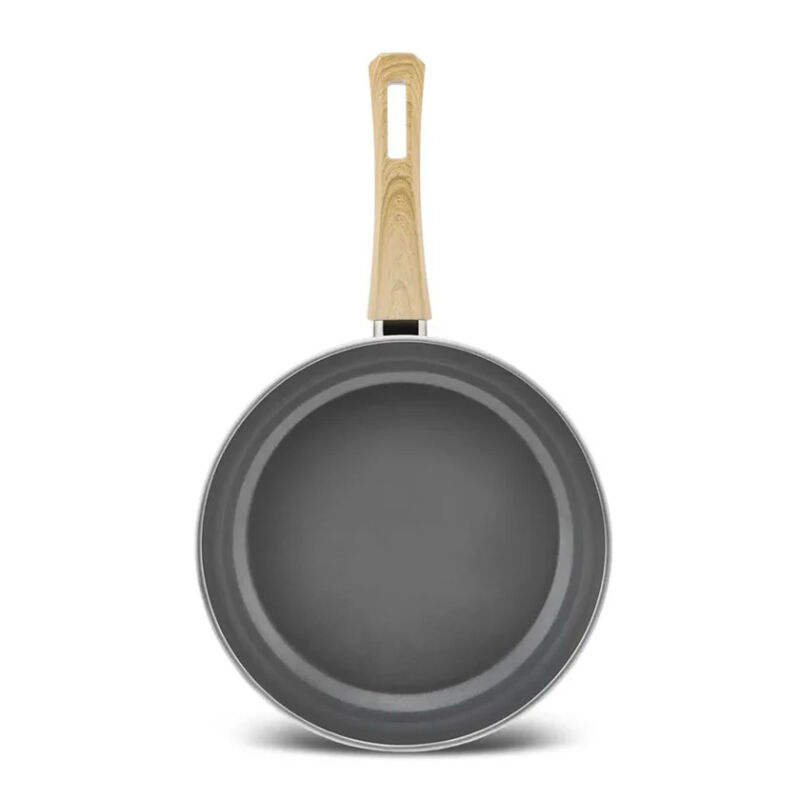 Karaca x Refika Birgül Swiss Crystal Induction Frying Pan 30 Cm Creamy, Large Non-Stick Pan, No PFAS, No-Oil Cooking Pan - 1