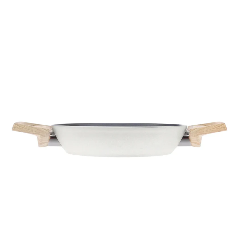 Karaca x Refika Birgül Swiss Crystal Induction Shallow Stock Pot 20 cm Creamy, Small Sauté Pan, Non-Stick Shallow Stock Pot, No Harmful Chemicals - 2