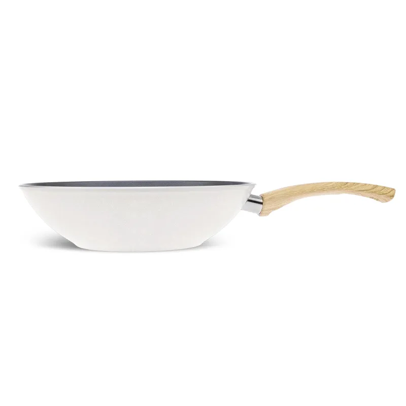 Karaca x Refika Birgül Swiss Crystal Wok Tava 28 Cm Creamy - 2