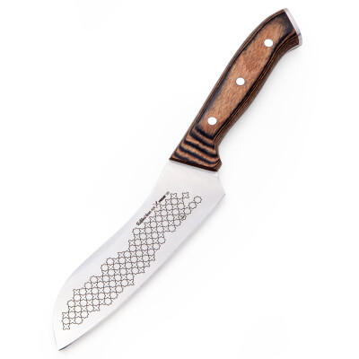 Refika'dan Chef's Knife 6 Inch, Everyday Kitchen Knife, Ergonomic Stainless Steel Knife with Brown Wooden Handle - 9