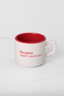 Sevgilim Yaşam Sevincim Kupa - Kırmızı 